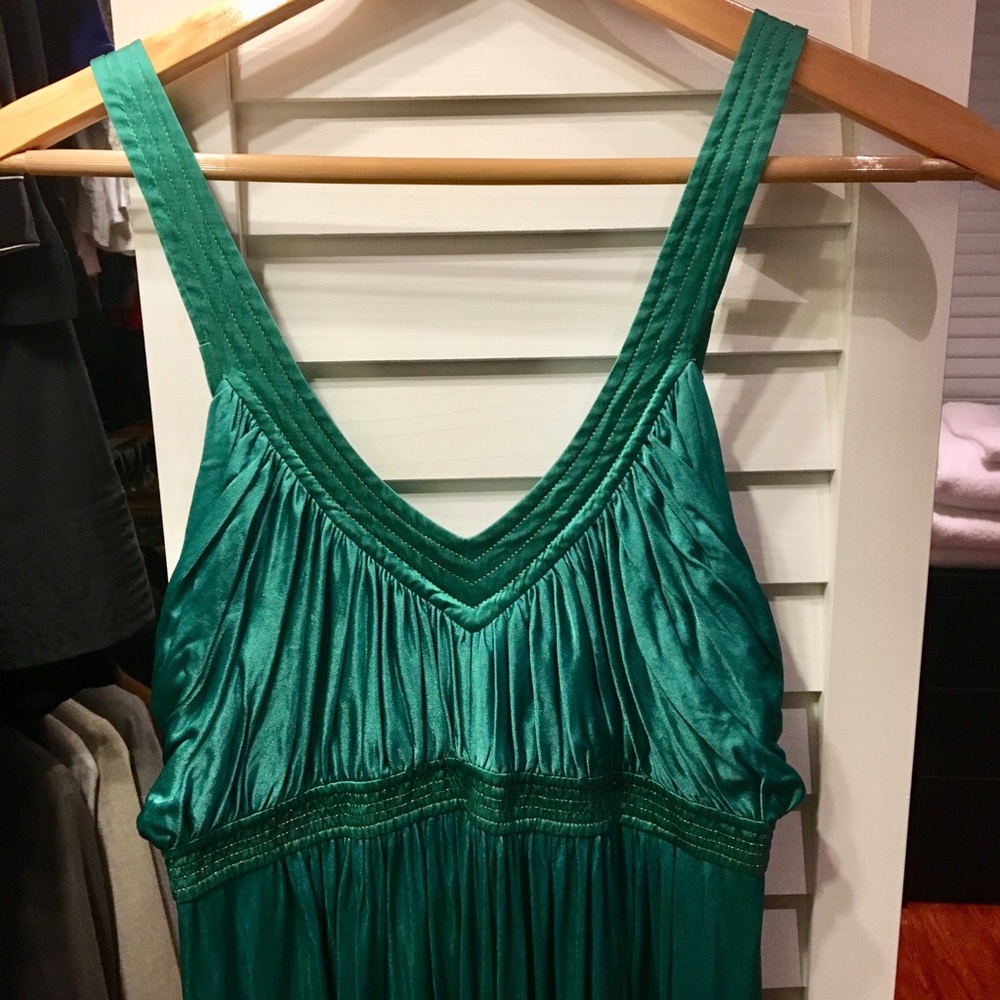 Emerald green dress